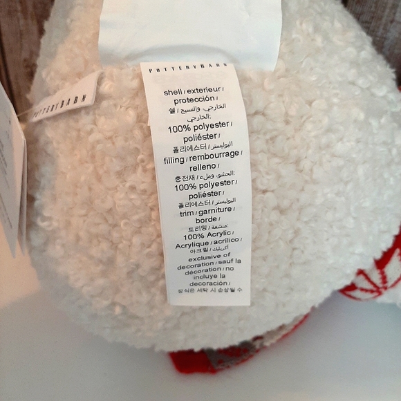 Pottery Barn Cozy Archie Snowman Shaped Pillow Holiday Christmas - Picture 6 of 16